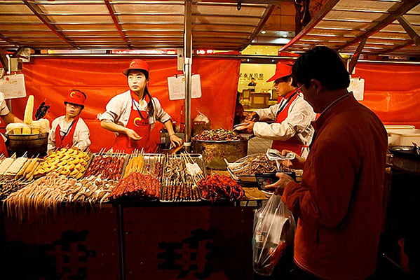 MarchÈ de nuit de la rue Donghuamen